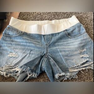 Ripe Maternity denim shorts sz L
